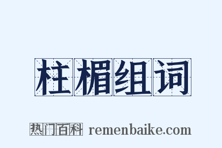 柱楣组词是什么意思的图片